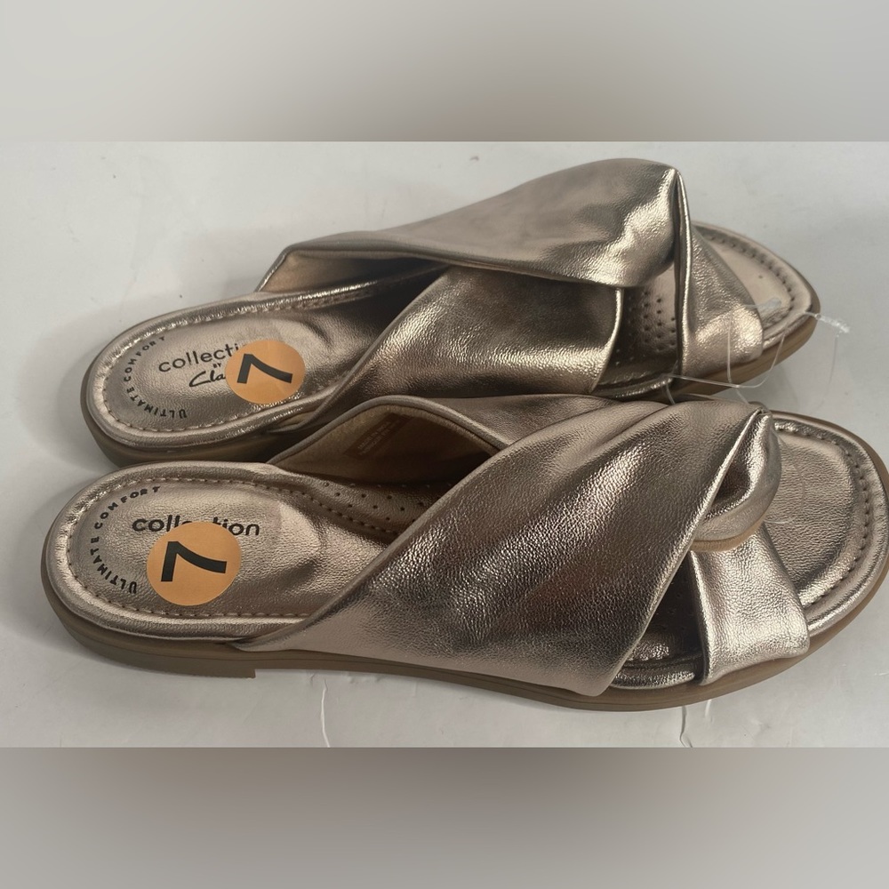 Clarks Metallic Gold Women's Sandals